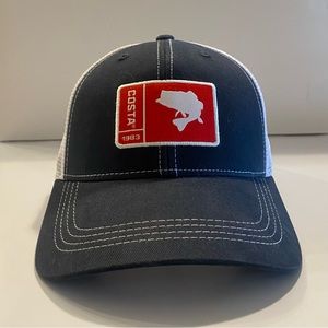 COSTA Del Mar SnapBack Adjustable Trucker Hat Blue White Red OSFM